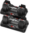 EnterSports 2x 12 kg Verstelbare Halters - Ruimtebesparend - Antislip Handvat