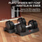 EnterSports 2x 12 kg Verstelbare Halters - Ruimtebesparend - Antislip Handvat