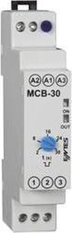 ENTES 101580 MCB-30 Tijdrelais Monofunctioneel 24 V/DC, 24 V/AC, 230 V/AC 1 stuk(s) Tijdsduur: 2 - 20 s 1x wisselcontac