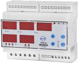 ENTES EPM-06-DIN Spanning, stroom, frequentie, bedrijfsuren, urentotaal