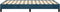 vidaXL - Bedframe - Fluweel - 120x190 cm - Donkerblauw