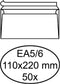 Envelop Hermes bank EA5/6 110x220mm zelfklevend wit 50 stuks