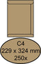 Envelop Quantore akte C4 229x324mm bruinkraft 250stuks