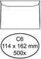 Envelop Quantore bank C6 114x162mm wit 500stuks