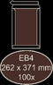 Envelop quantore bordrug eb4 262x371 zk 120gr wt | Doos a 100 stuk