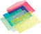 Enveloptas HF2 A4 335x240mm dwars PP transparant geel - 10 stuks