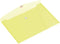 Enveloptas HF2 A4 335x240mm dwars PP transparant geel - 10 stuks