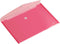 Enveloptas HF2 A5 250x180mm dwars transparant rood | 10 stuks