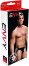 Envy Low-Rise Wet Look jockstrap (Zwart) - S/M