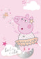 Peppa Pig Fleecedeken - Deken - 100x140 cm - 100% Polyester - Lichtroze