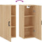 vidaXL - Hangkast - 34,5x34x90 - cm - sonoma - eikenkleurig
