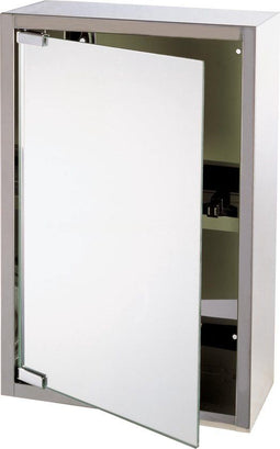 Differnz Look - Spiegelkast - 51 x 38 x 18 cm - RVS - Zilver
