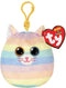 Ty Squish a Boo Clips Heather Cat 8cm