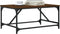 vidaXL - Salontafel - 75x50x35 - cm - bewerkt - hout - bruin - eikenkleur