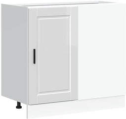 vidaXL - Keuken - onderkast - Porto - bewerkt - hout - hoogglans - wit