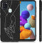 iMoshion Hoesje Geschikt voor Samsung Galaxy A21s Hoesje Siliconen - iMoshion Design hoesje - Zwart / Holding Hands