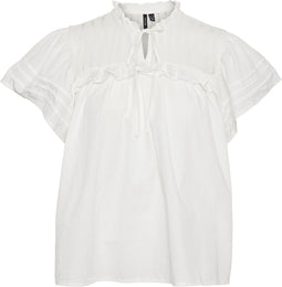 VERO MODA VMFEMA SS TOP WVN - Blouse - V-Hals - Korte wijde mouwen - Maat S