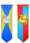 Boland - Banier Knights & Dragons assorti - Ridders & Draken - Ridders & Draken