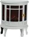 Sfeerhaard/open haard wit met led verlichting L24,5 x B12,5 x H30 cm - Elektrische haarden