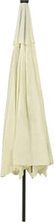 vidaXL - Parasol - met - LED-verlichting - 400 - cm - taupe