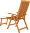 vidaXL - Tuinstoelen - met - voetensteunen - 2 - st - inklapbaar - eucalyptushout
