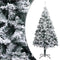 vidaXL - Kunstkerstboom - met - sneeuw - 180 - cm - groen