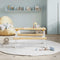 Kindertafel met banken IRUN 90x79,5x50cm massief hout wit