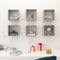 vidaXL - Wandschappen - kubus - 6 - st - 26x15x26 - cm - betongrijs
