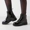 British Knights Blake - Dames Laarzen - Veterboots met Soft Foam - Zwart lak - Maat 36