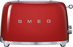 Smeg TSF01RDEU - Broodrooster - 950W 2 sleuven 6 bruining-niveaus - Rood