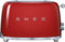 Smeg TSF01RDEU - Broodrooster - 950W 2 sleuven 6 bruining-niveaus - Rood