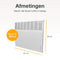 Atlantic Ecoflex - Elektrische Convector Kachel - Digitale Thermostaat - Wandmontage - Wit - 1500 Watt