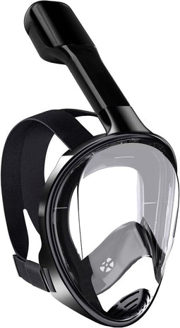 Vertrex Snorkelmasker L/XL - Snorkelset - 180° Panoramazicht - Zwart