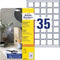 Avery Productetiketten 35 X 35 Mm Fsc Papier Wit 875 Stuks