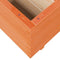 vidaXL - Plantenbak - 110x110x49,5 - cm - massief - grenenhout - wasbruin