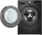 LG F4WR703YB - Voorlader wasmachine - 13 kg - Energieklasse A - Platina zwart