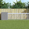 vidaXL - Kippenhok - met - ren - 110x1221x110 - cm - staal - lichtgrijs
