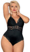 Obsessive Sexy Teddy met Kant - Erotische Body - Maat L/XL - Zwart