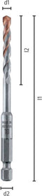 Alpen 25200500100 Dakpanboor 5 mm Gezamenlijke lengte 100 mm 1/4 (6.3 mm) 1 stuk(s)