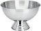 Excellent Houseware Champagnekoeler/schaal op voet - RVS - 39 x 24 cm