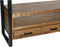 Livingfurn - TV Meubel TV- Nairobi High 150 cm - Mangohout / Gecoat Staal