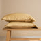 Coco & Cici - Bamboe Kussensloop 70 x 50 cm - Kussenhoes - Okergeel - 100% Eco Bamboe - Volant 2 cm - 1 stuk