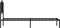 vidaXL - Bedframe - met - hoofdbord - metaal - zwart - 107x203 - cm