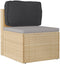 vidaXL - Palletkussen - voor - Rugsteun - Zwart - 70x40x12 - cm - Oxford - Stof