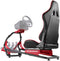 Oplite GT3 Superfast V2 - Racesim-chassis - Verstelbare kunstlederen stoel - Rood Zwart