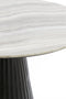 Light & Living Ronde Eettafel Rianne - Marmer - 100cm - Taupe/Mat Zwart