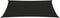 vidaXL - Zonnezeil - 160 - g/m² - rechthoekig - 6x8 - m - HDPE - zwart