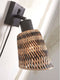 GOOD&MOJO Wandlamp Java - Bamboe Zwart/Naturel - Ø15cm - Binnen Modern