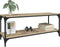 vidaXL - Tv-meubel - 100x33x41 - cm - bewerkt - hout - en - staal - sonoma - eikenkleur