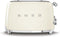SMEG TSF03CREU - Broodrooster - 4 brede sleuven 2000 W - Crème